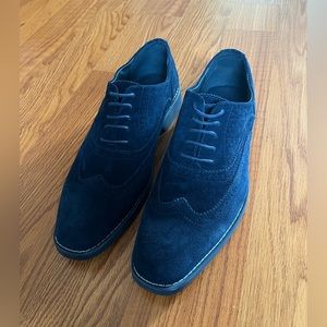 Joseph Abboud Men’s Blue Suede Shoes Size 8 Worn Once